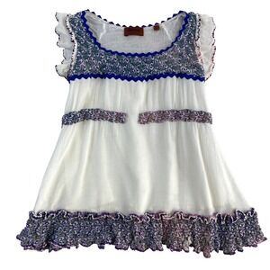 Missoni Dress Toddler Sz 4 Embroidered Sleeveless Spring Gauzy Made in Italy